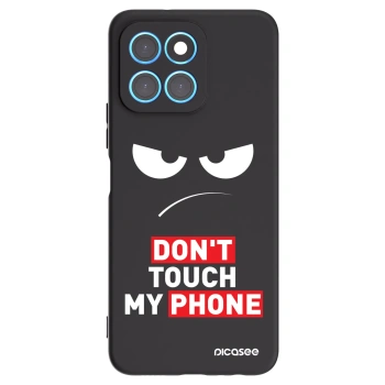 Picasee fekete szilikon tok az alábbi mobiltelefonokra Honor X6 - Angry Eyes - Transparent