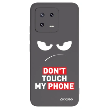Picasee fekete szilikon tok az alábbi mobiltelefonokra Xiaomi 13 Pro - Angry Eyes - Transparent