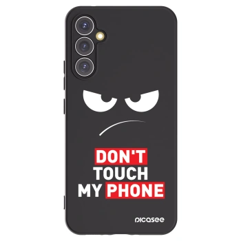 Picasee fekete szilikon tok az alábbi mobiltelefonokra Samsung Galaxy A34 5G A346B - Angry Eyes - Transparent
