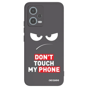 Picasee fekete szilikon tok az alábbi mobiltelefonokra Xiaomi Redmi Note 12 5G - Angry Eyes - Transparent