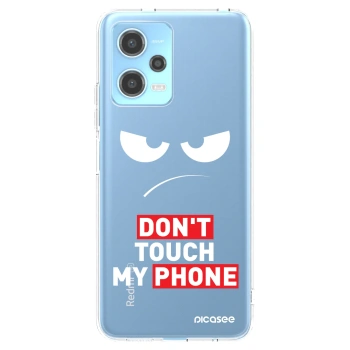Picasee átlátszó szilikon tok az alábbi mobiltelefonokra Xiaomi Redmi Note 12 5G - Angry Eyes - Transparent