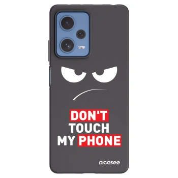 Picasee fekete szilikon tok az alábbi mobiltelefonokra Xiaomi Redmi Note 12 Pro 5G - Angry Eyes - Transparent