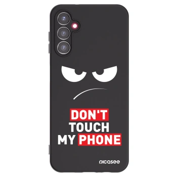 Picasee fekete szilikon tok az alábbi mobiltelefonokra Samsung Galaxy A14 4G A145R - Angry Eyes - Transparent