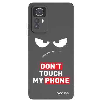 Picasee fekete szilikon tok az alábbi mobiltelefonokra Xiaomi Redmi Note 12S - Angry Eyes - Transparent