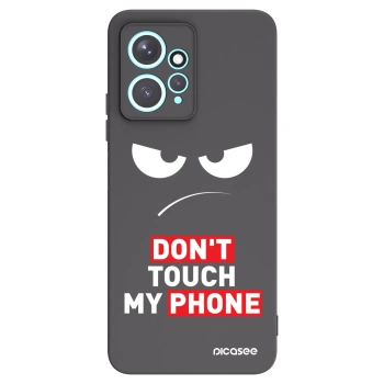 Picasee fekete szilikon tok az alábbi mobiltelefonokra Xiaomi Redmi Note 12 4G - Angry Eyes - Transparent