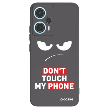 Picasee fekete szilikon tok az alábbi mobiltelefonokra Xiaomi Poco F5 - Angry Eyes - Transparent