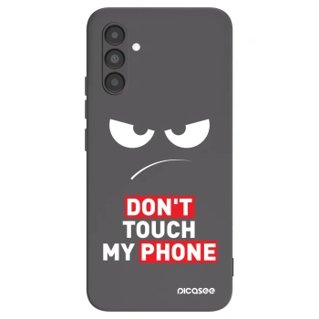 Picasee fekete szilikon tok az alábbi mobiltelefonokra Samsung Galaxy A04s A047F - Angry Eyes - Transparent