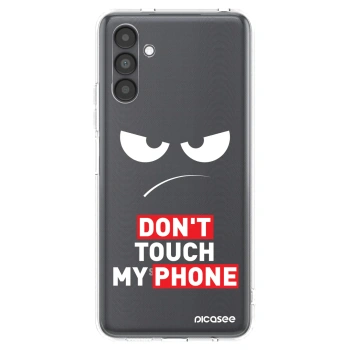 Picasee átlátszó szilikon tok az alábbi mobiltelefonokra Samsung Galaxy A04s A047F - Angry Eyes - Transparent