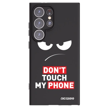 Picasee fekete szilikon tok az alábbi mobiltelefonokra Samsung Galaxy S24 Ultra S928B 5G - Angry Eyes - Transparent
