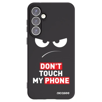 Picasee fekete szilikon tok az alábbi mobiltelefonokra Samsung Galaxy S23 FE S711B - Angry Eyes - Transparent