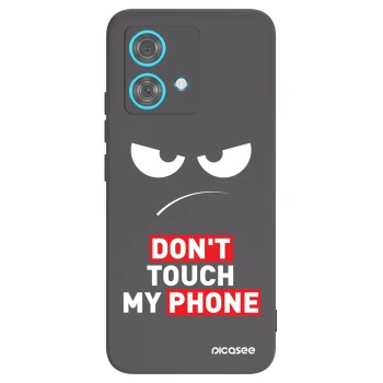 Picasee fekete szilikon tok az alábbi mobiltelefonokra Motorola Edge 40 Neo - Angry Eyes - Transparent