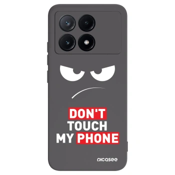 Picasee fekete szilikon tok az alábbi mobiltelefonokra Xiaomi Poco X6 Pro - Angry Eyes - Transparent