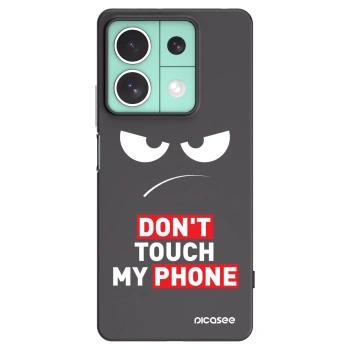 Picasee fekete szilikon tok az alábbi mobiltelefonokra Xiaomi Redmi Note 13 5G - Angry Eyes - Transparent