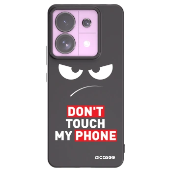 Picasee fekete szilikon tok az alábbi mobiltelefonokra Xiaomi Redmi Note 13 Pro 5G - Angry Eyes - Transparent