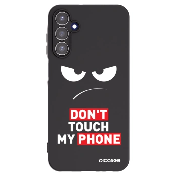 Picasee fekete szilikon tok az alábbi mobiltelefonokra Samsung Galaxy A15 A156B 5G - Angry Eyes - Transparent