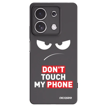 Picasee fekete szilikon tok az alábbi mobiltelefonokra Xiaomi Redmi Note 13 4G - Angry Eyes - Transparent