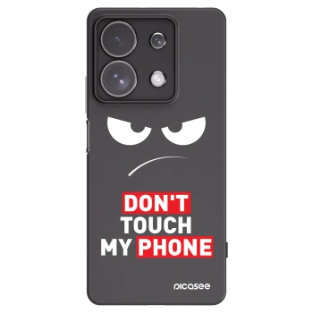 Picasee fekete szilikon tok az alábbi mobiltelefonokra Xiaomi Redmi Note 13 Pro 4G - Angry Eyes - Transparent