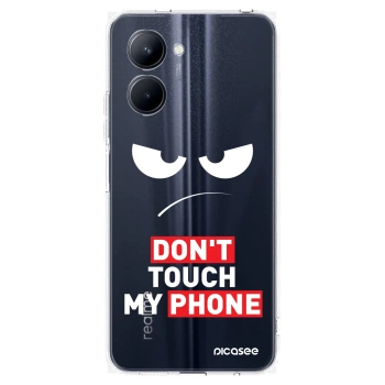 Picasee átlátszó szilikon tok az alábbi mobiltelefonokra Realme C33 (2023) - Angry Eyes - Transparent