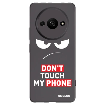 Picasee fekete szilikon tok az alábbi mobiltelefonokra Xiaomi Redmi A3 - Angry Eyes - Transparent