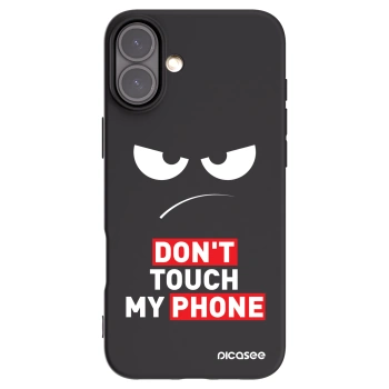 Picasee fekete szilikon tok az alábbi mobiltelefonokra Apple iPhone 16 Plus - Angry Eyes - Transparent