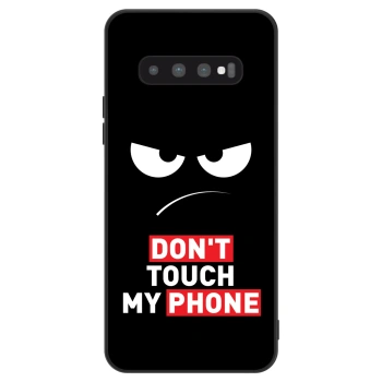 Szilikon tok erre a típusra Samsung Galaxy S10 Plus G975 - Angry Eyes - Transparent