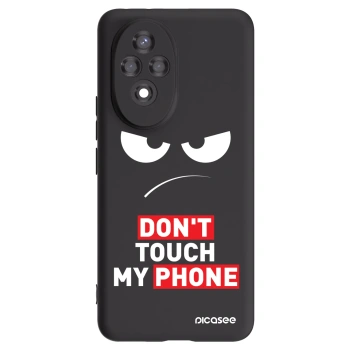 Picasee fekete szilikon tok az alábbi mobiltelefonokra Honor 200 5G - Angry Eyes - Transparent