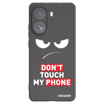Picasee fekete szilikon tok az alábbi mobiltelefonokra Xiaomi Poco X7 - Angry Eyes - Transparent