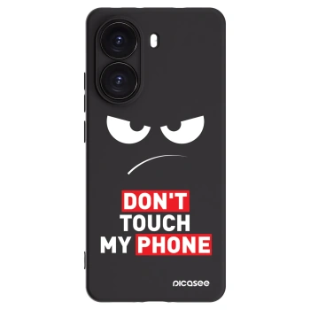Picasee fekete szilikon tok az alábbi mobiltelefonokra Xiaomi Poco X7 Pro 5G - Angry Eyes - Transparent
