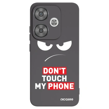 Picasee fekete szilikon tok az alábbi mobiltelefonokra Xiaomi Poco F6 - Angry Eyes - Transparent