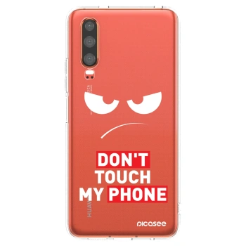 Picasee átlátszó szilikon tok az alábbi mobiltelefonokra Huawei P30 - Angry Eyes - Transparent
