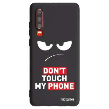 Picasee fekete szilikon tok az alábbi mobiltelefonokra Huawei P30 - Angry Eyes - Transparent