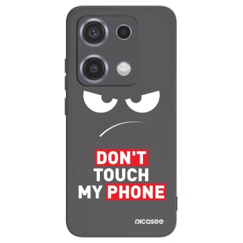 Picasee fekete szilikon tok az alábbi mobiltelefonokra Xiaomi Redmi Note 14S - Angry Eyes - Transparent