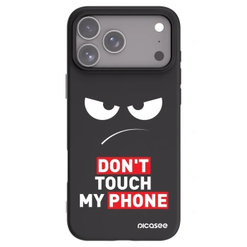 Picasee fekete szilikon tok az alábbi mobiltelefonokra Apple iPhone 17 Pro Max - Angry Eyes - Transparent