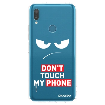 Picasee átlátszó szilikon tok az alábbi mobiltelefonokra Huawei Y6 2019 - Angry Eyes - Transparent