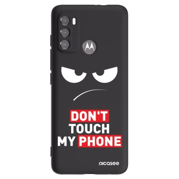 Picasee fekete szilikon tok az alábbi mobiltelefonokra Motorola Edge 60 5G - Angry Eyes - Transparent
