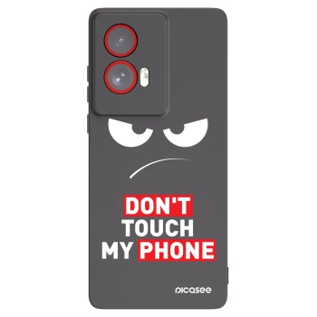 Picasee fekete szilikon tok az alábbi mobiltelefonokra Motorola Edge 50 Fusion - Angry Eyes - Transparent