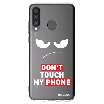 Picasee átlátszó szilikon tok az alábbi mobiltelefonokra Huawei P30 Lite - Angry Eyes - Transparent