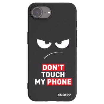 Picasee fekete szilikon tok az alábbi mobiltelefonokra Apple iPhone 17e - Angry Eyes - Transparent