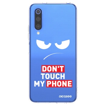 Picasee átlátszó szilikon tok az alábbi mobiltelefonokra Xiaomi Mi 9 SE - Angry Eyes - Transparent