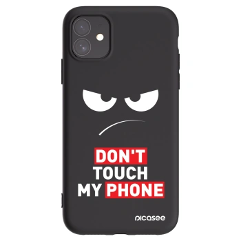 Picasee fekete szilikon tok az alábbi mobiltelefonokra Apple iPhone 11 - Angry Eyes - Transparent