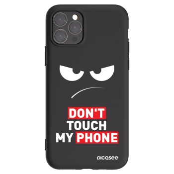 Picasee fekete szilikon tok az alábbi mobiltelefonokra Apple iPhone 11 Pro - Angry Eyes - Transparent