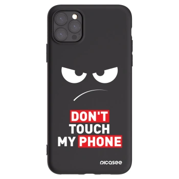 Picasee fekete szilikon tok az alábbi mobiltelefonokra Apple iPhone 11 Pro Max - Angry Eyes - Transparent