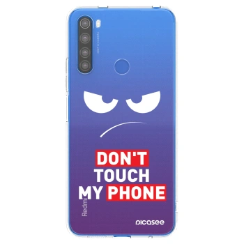 Picasee átlátszó szilikon tok az alábbi mobiltelefonokra Xiaomi Redmi Note 8T - Angry Eyes - Transparent