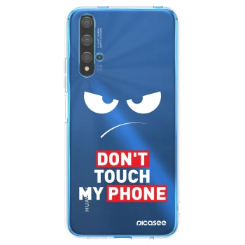 Picasee átlátszó szilikon tok az alábbi mobiltelefonokra Huawei Nova 5T - Angry Eyes - Transparent
