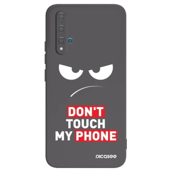 Picasee fekete szilikon tok az alábbi mobiltelefonokra Huawei Nova 5T - Angry Eyes - Transparent