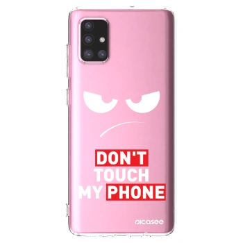 Picasee átlátszó szilikon tok az alábbi mobiltelefonokra Samsung Galaxy A71 A715F - Angry Eyes - Transparent