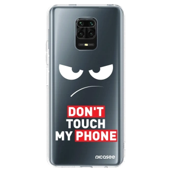 Picasee átlátszó szilikon tok az alábbi mobiltelefonokra Xiaomi Redmi Note 9 Pro - Angry Eyes - Transparent