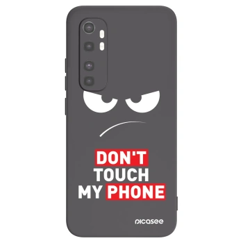 Picasee fekete szilikon tok az alábbi mobiltelefonokra Xiaomi Mi Note 10 Lite - Angry Eyes - Transparent