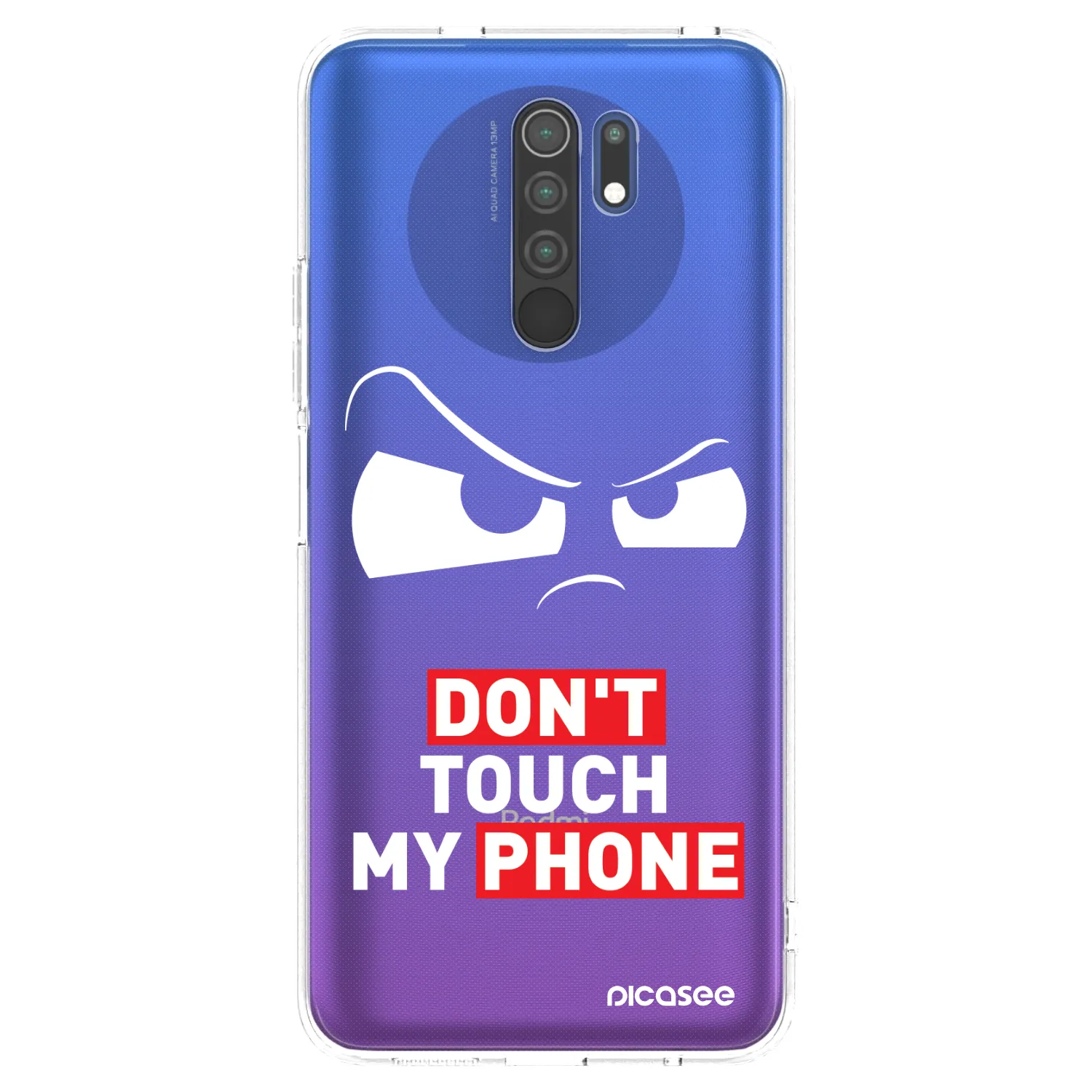 Picasee átlátszó szilikon tok az alábbi mobiltelefonokra Xiaomi Redmi 9 - Cloudy Eye - Transparent