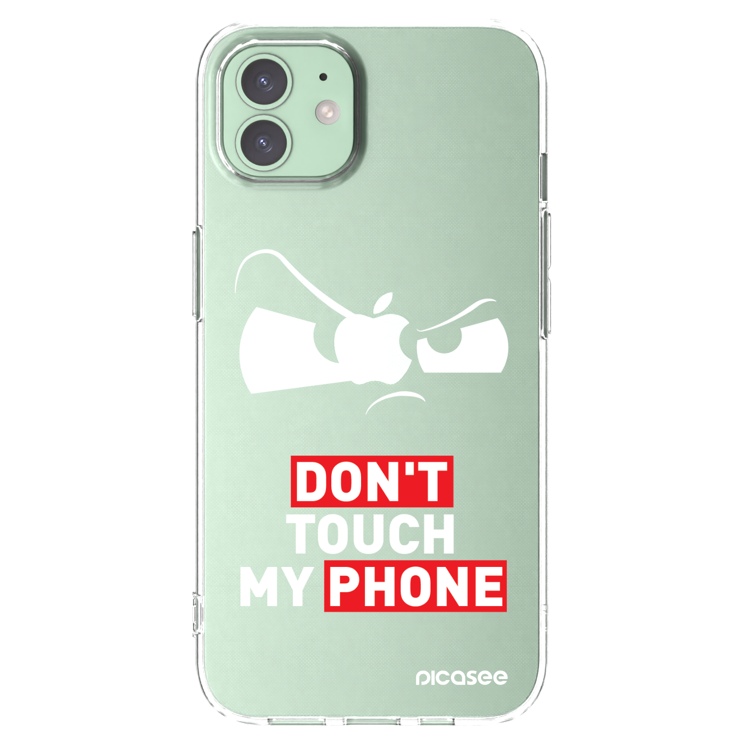 Picasee átlátszó szilikon tok az alábbi mobiltelefonokra Apple iPhone 12 Pro - Cloudy Eye - Transparent